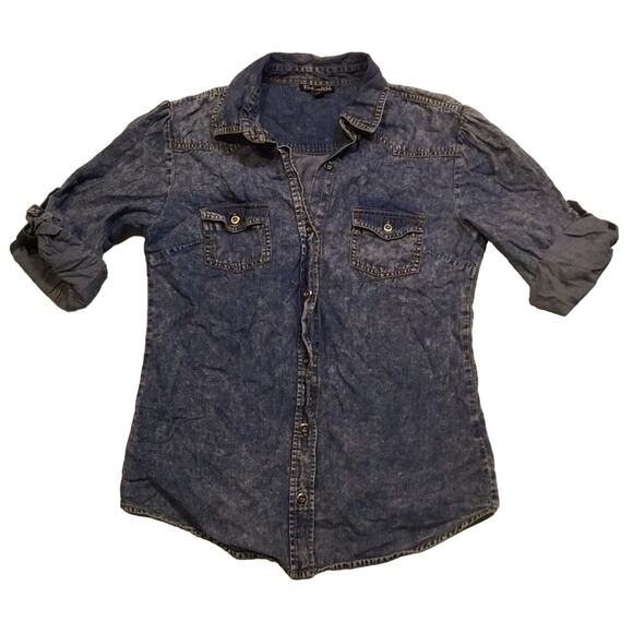 Fashion Web Denim Shirt - Picture 1 of 4